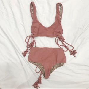 RARE ACACIA HUNTER BIKINI IN LIPSTICK CORD